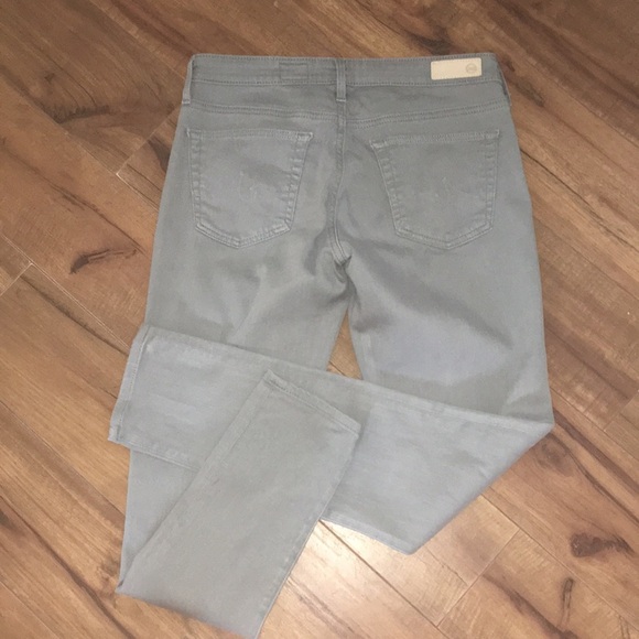 AG Adriano Goldschmied The Stevie Ankle Slim Straight Lt Green Jeans - Picture 5 of 6